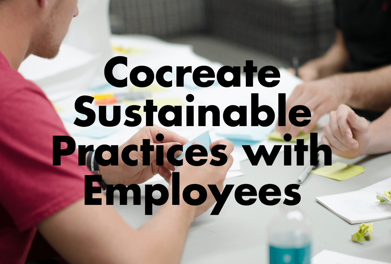Cocoreate sustainable practices with employees