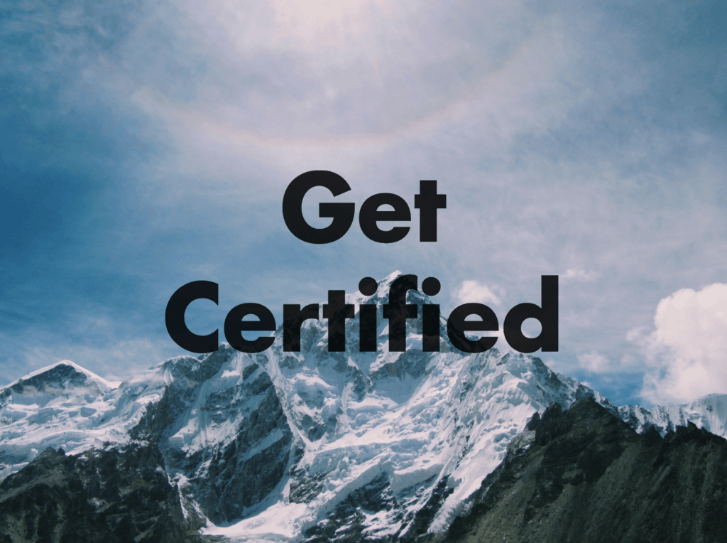 get certified