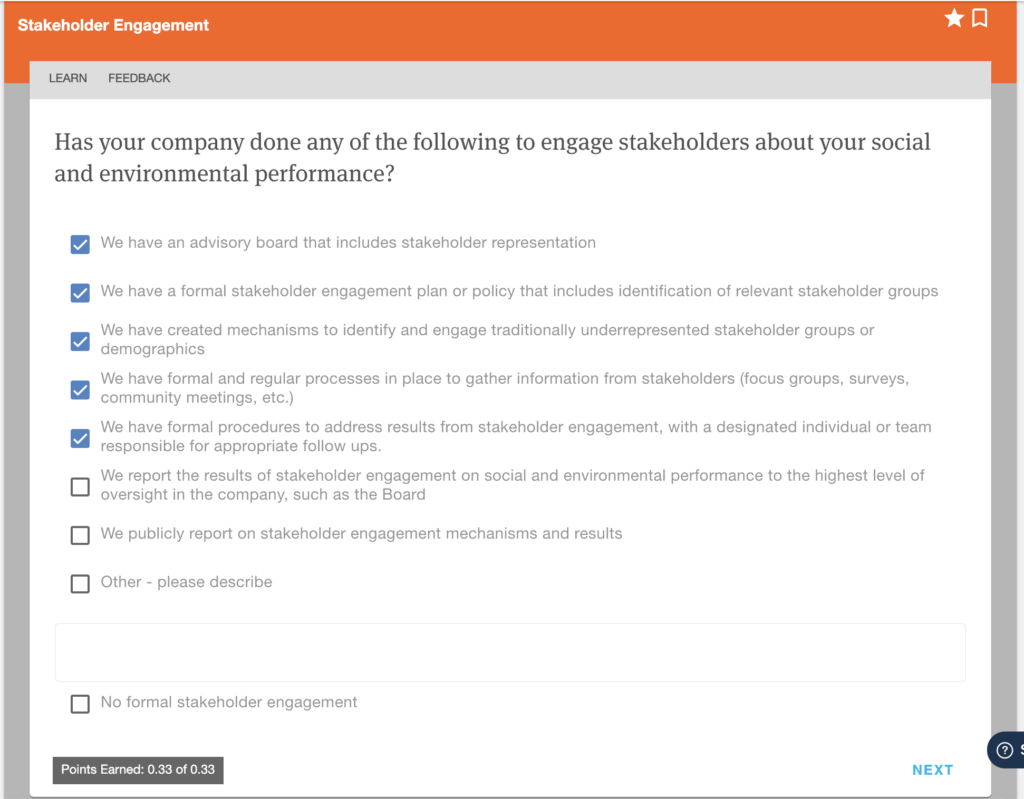 stakeholder engagement