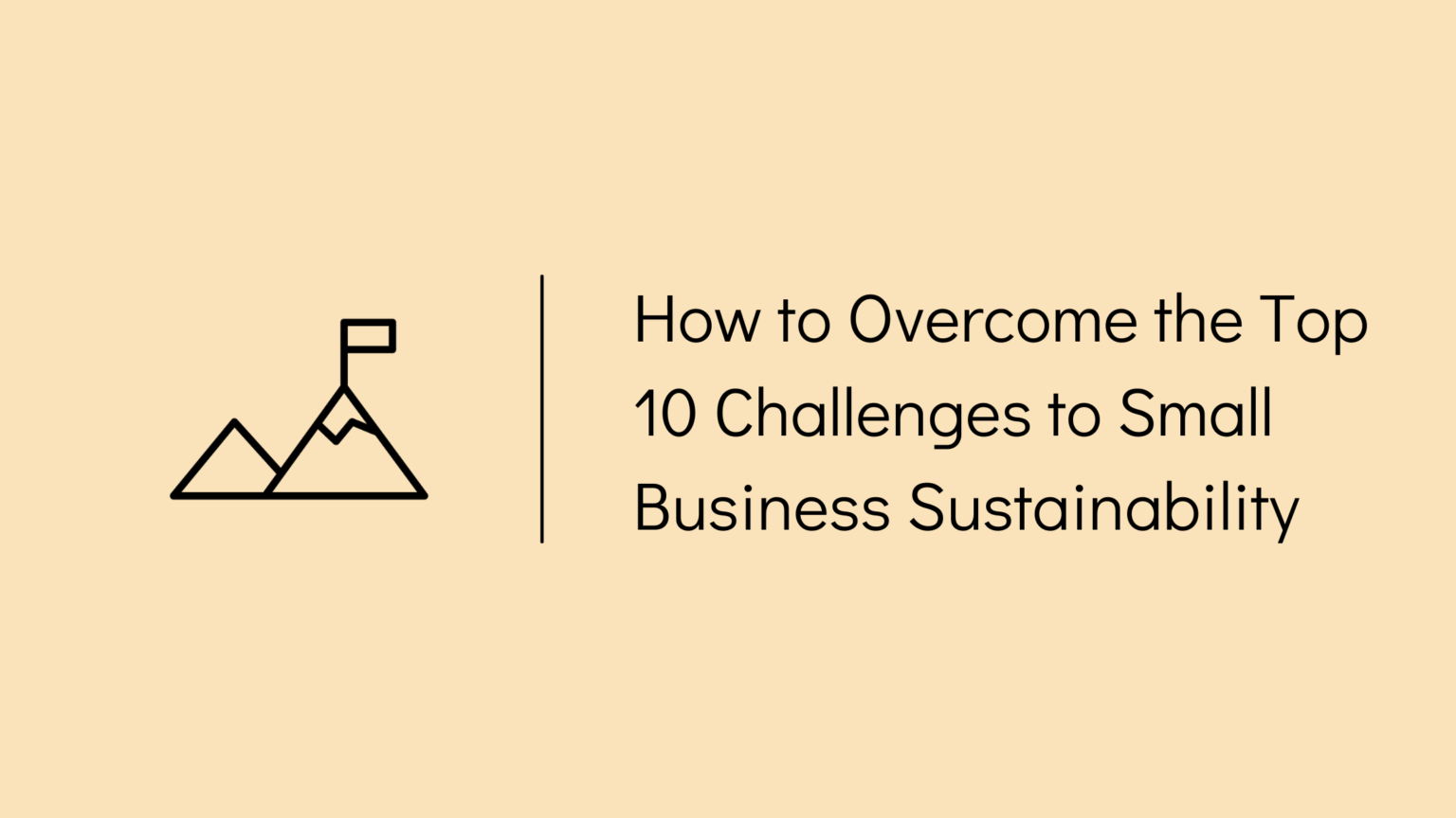 How to Overcome the Top 10 Challenges to Small Business Sustainability ...