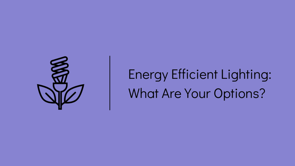 Energy Efficient Lighting: What Are Your Options?