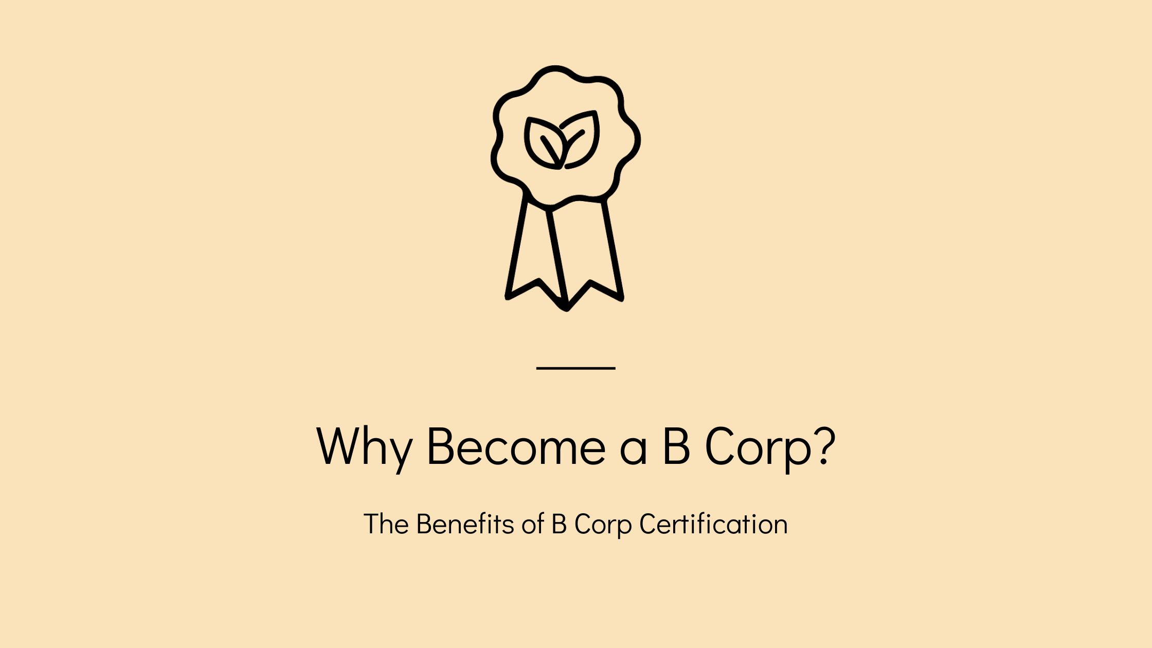 The Benefits of B Corp Certification